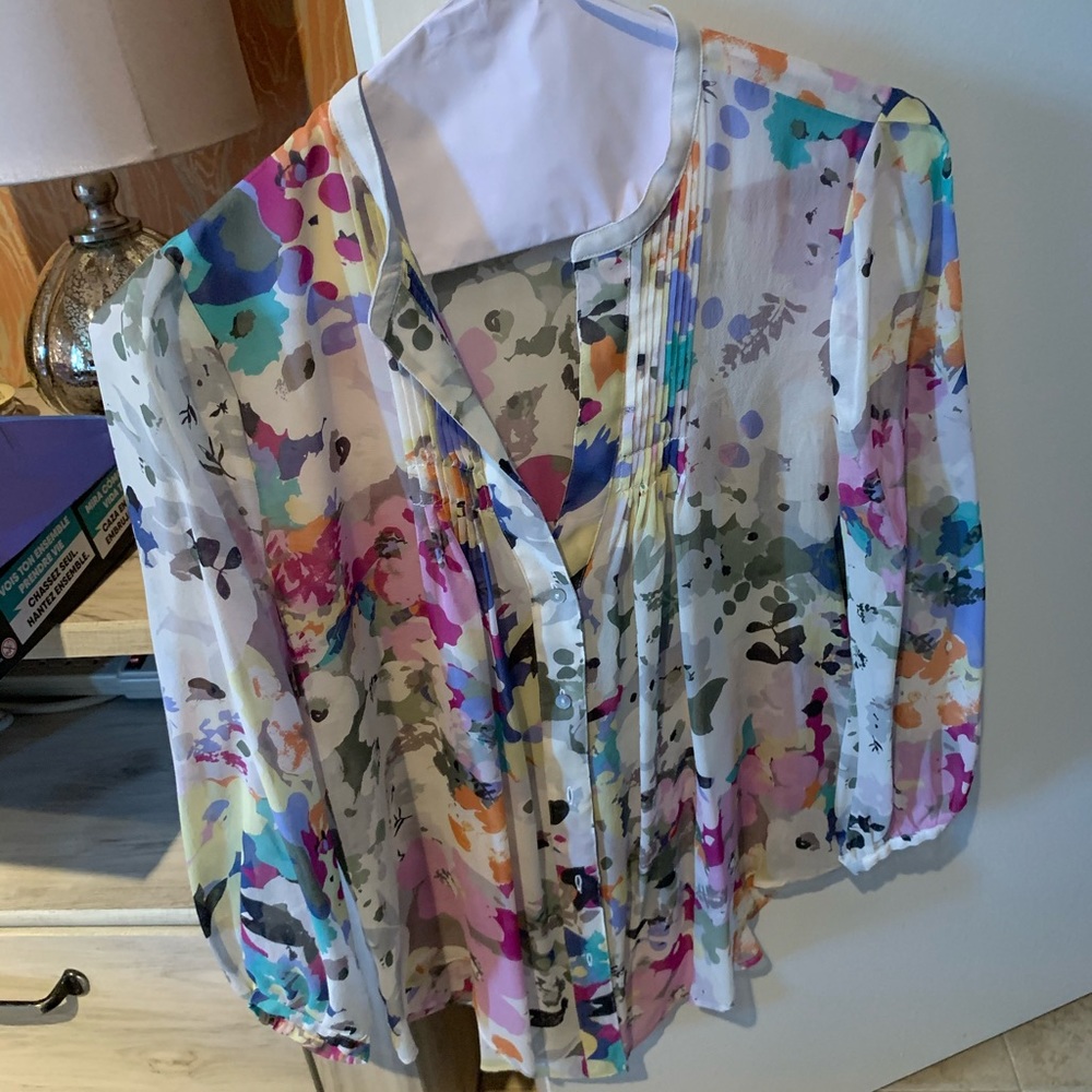 A multicolored blouse